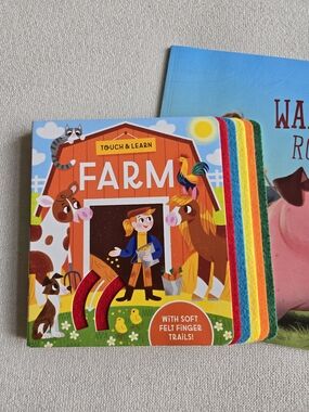 Farm Board Book Bundle - Colorful Felt Finger Trails